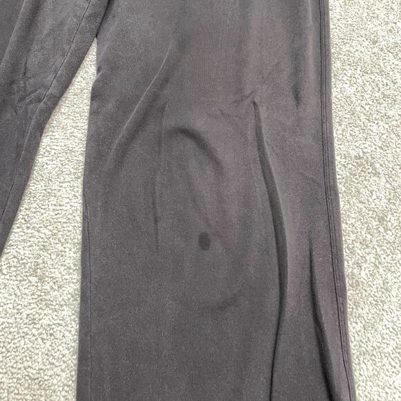 Land's End Lounge Sweatpants Womens XL Black Wide Leg Elastic Waist Cotton 36x28 - Picture 10 of 12